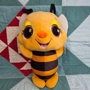 Ideal Toys Direct Bumble Bee Plush Stuffed Animal Yellow Black Striped 12 Inch
